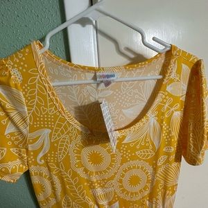 LuLaRoe Riley Yellow Dress LLR NWT Small